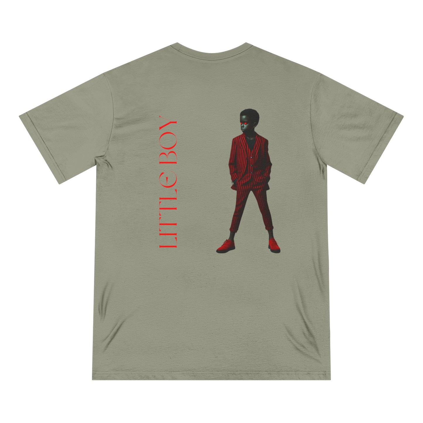 Bold Graphic Organic T-shirt - 'Little Boy' Design