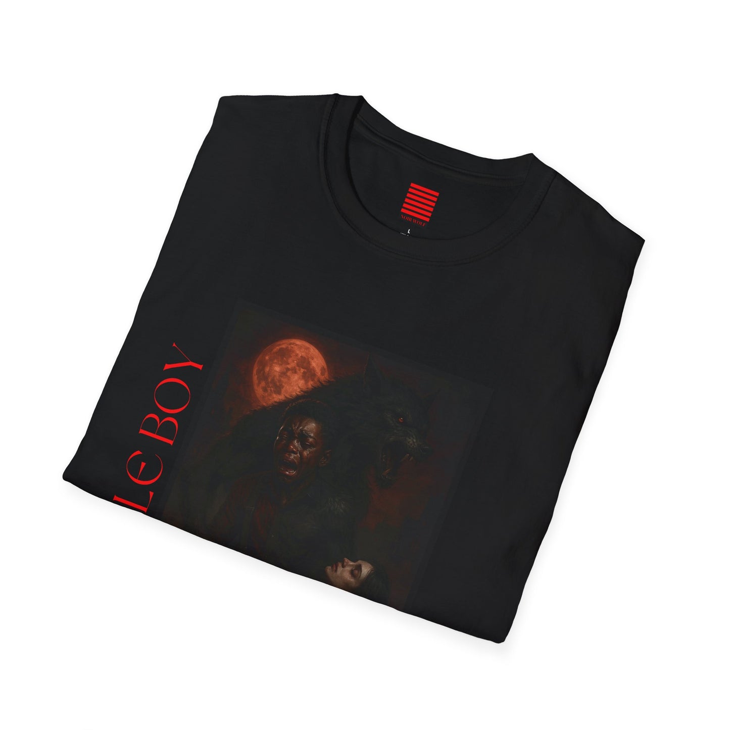 Artistic Unisex T-Shirt - 'Little Boy' & 'Noir Wolf' Design