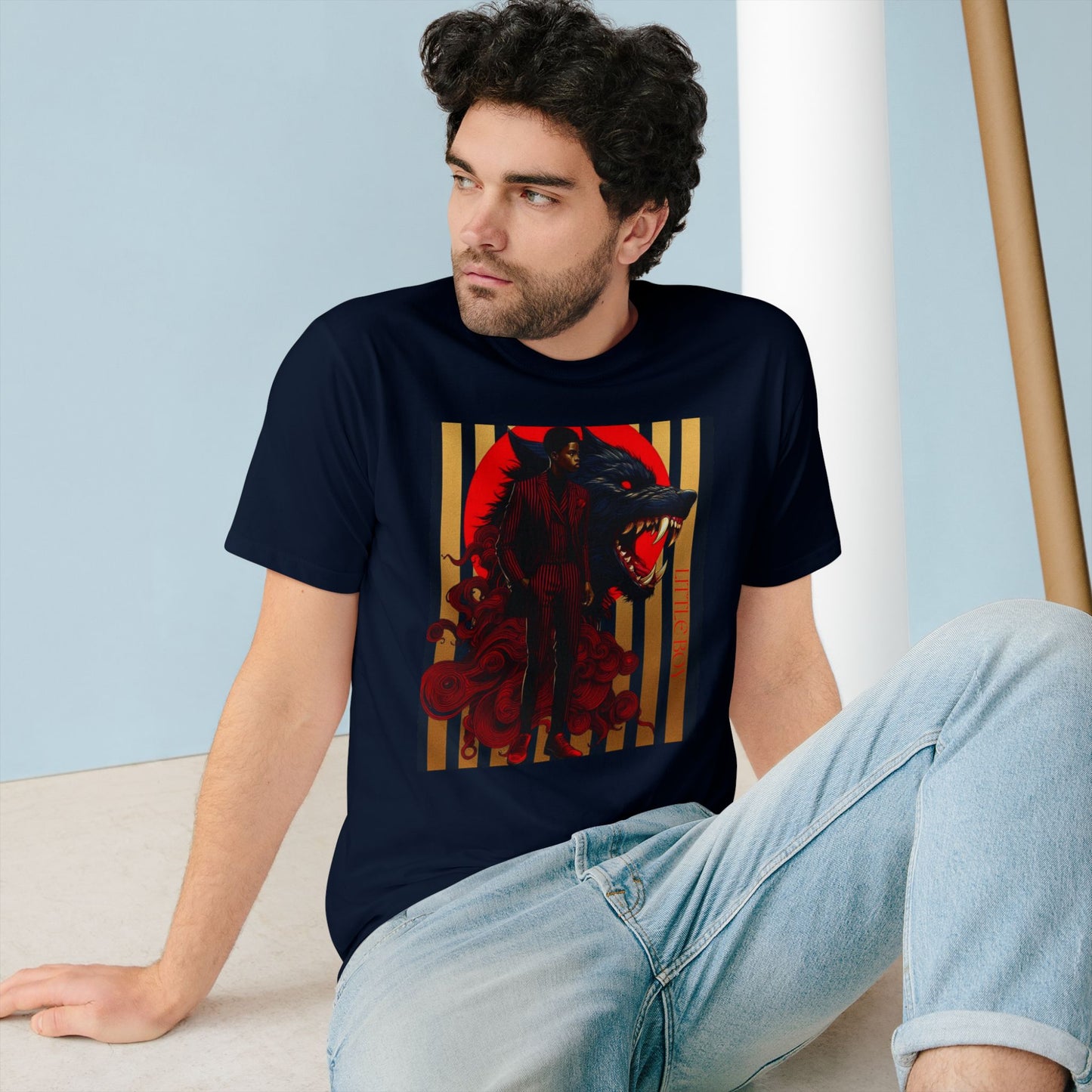 Organic Staple T-shir tLITTLE BOY BY NOIR WOLF