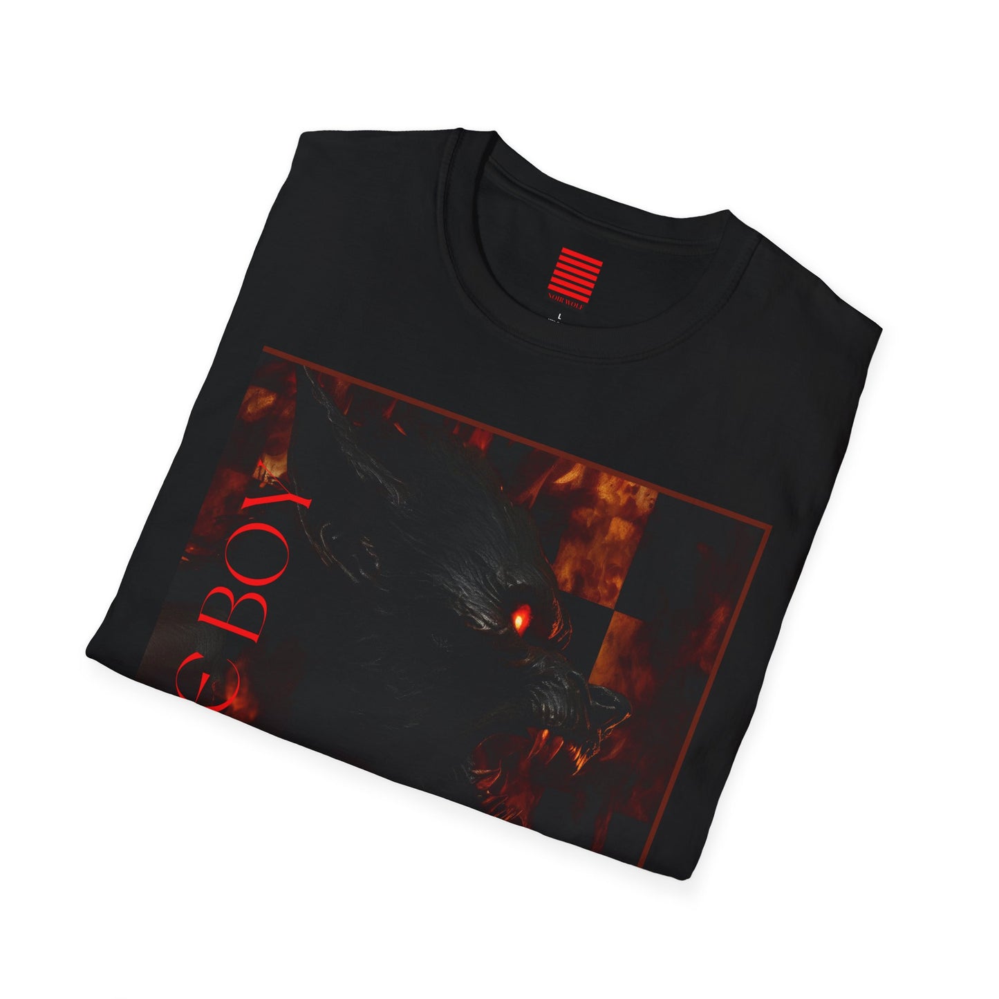Unisex Graphic T-Shirt - Hell Boy & No Wolf Design