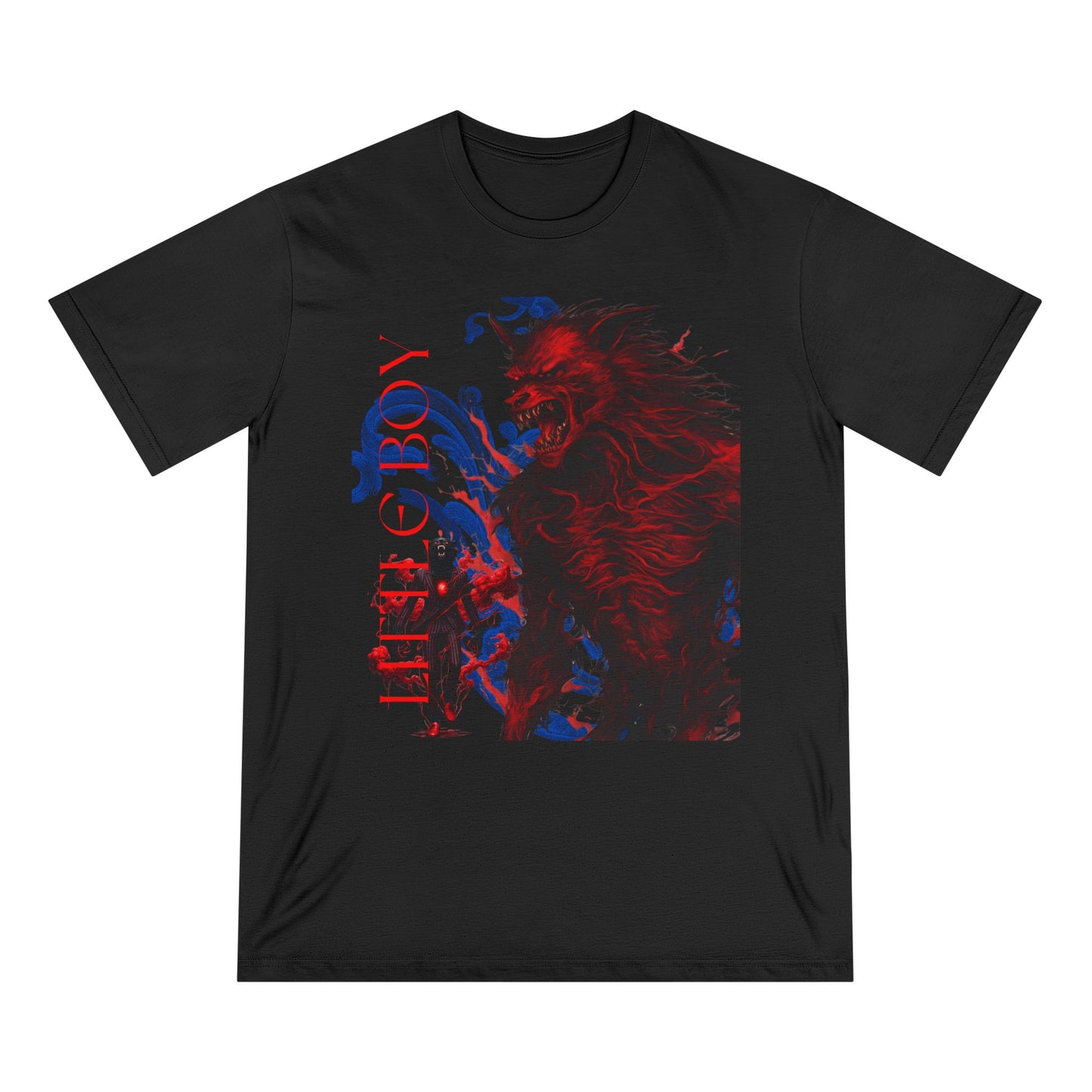Organic Staple T-shirt NOIR WOLF LITTLE BOY