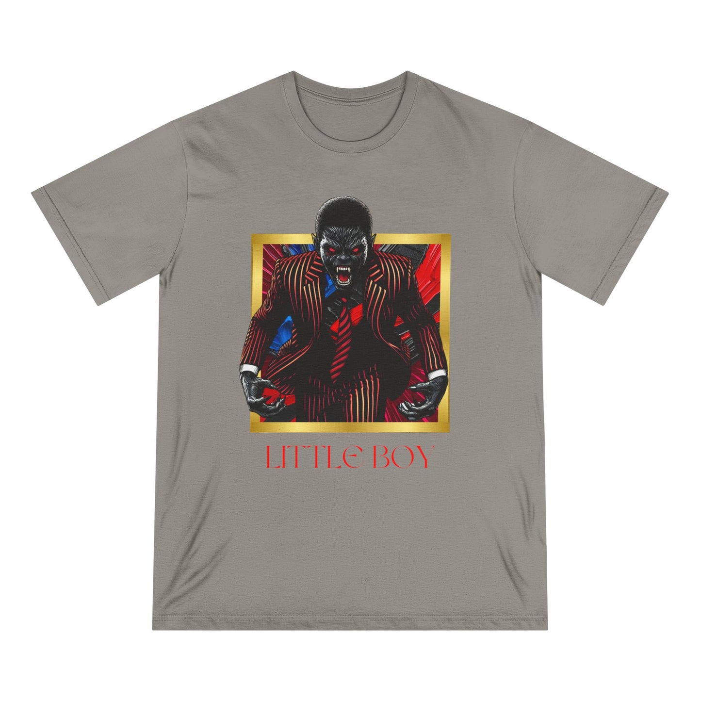 Bold Graphic Organic T-Shirt - 'Little Boy' & 'Noir Wolf' Designs for Urban Style