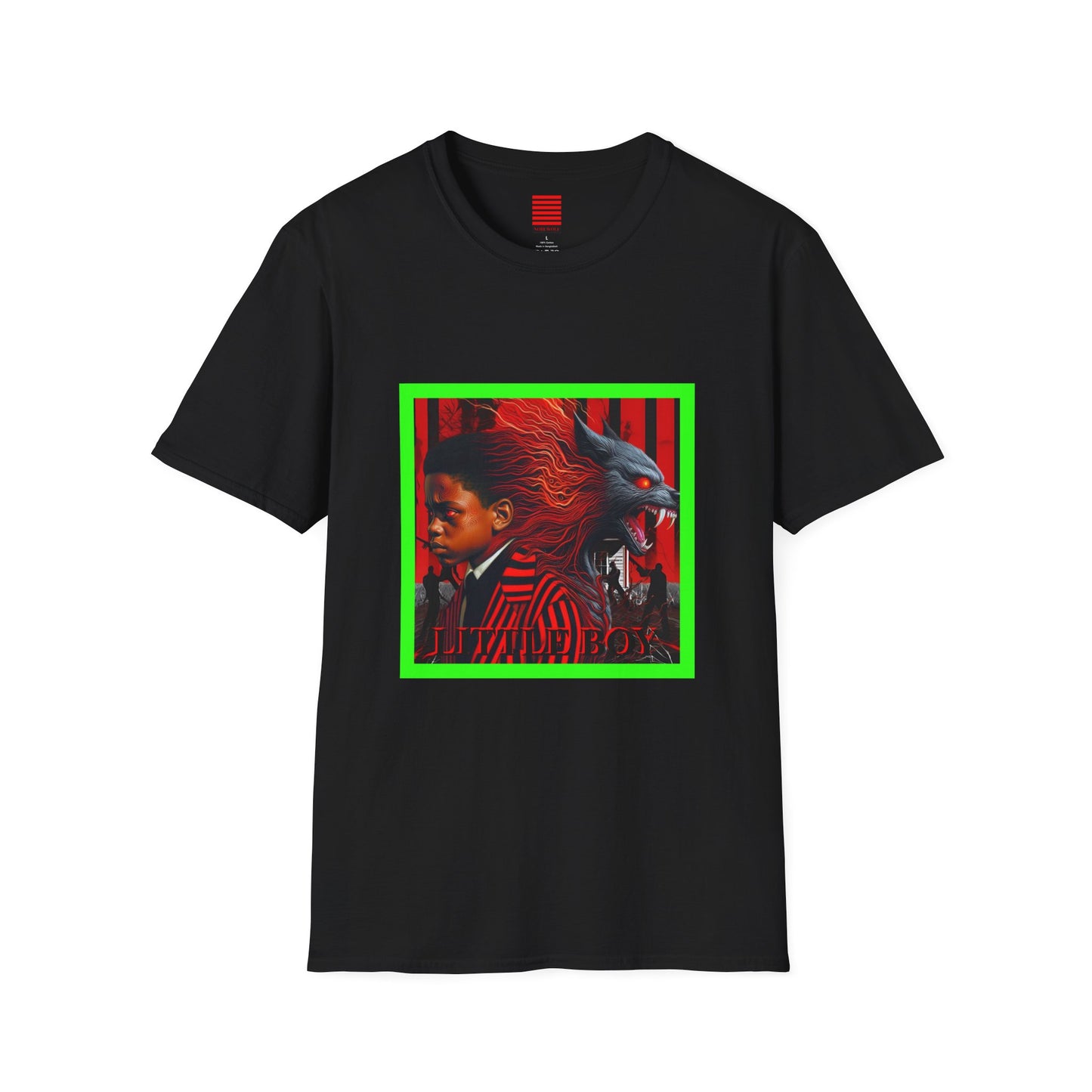Unisex Softstyle T-Shirt featuring 'Little Boy' Graphic Art