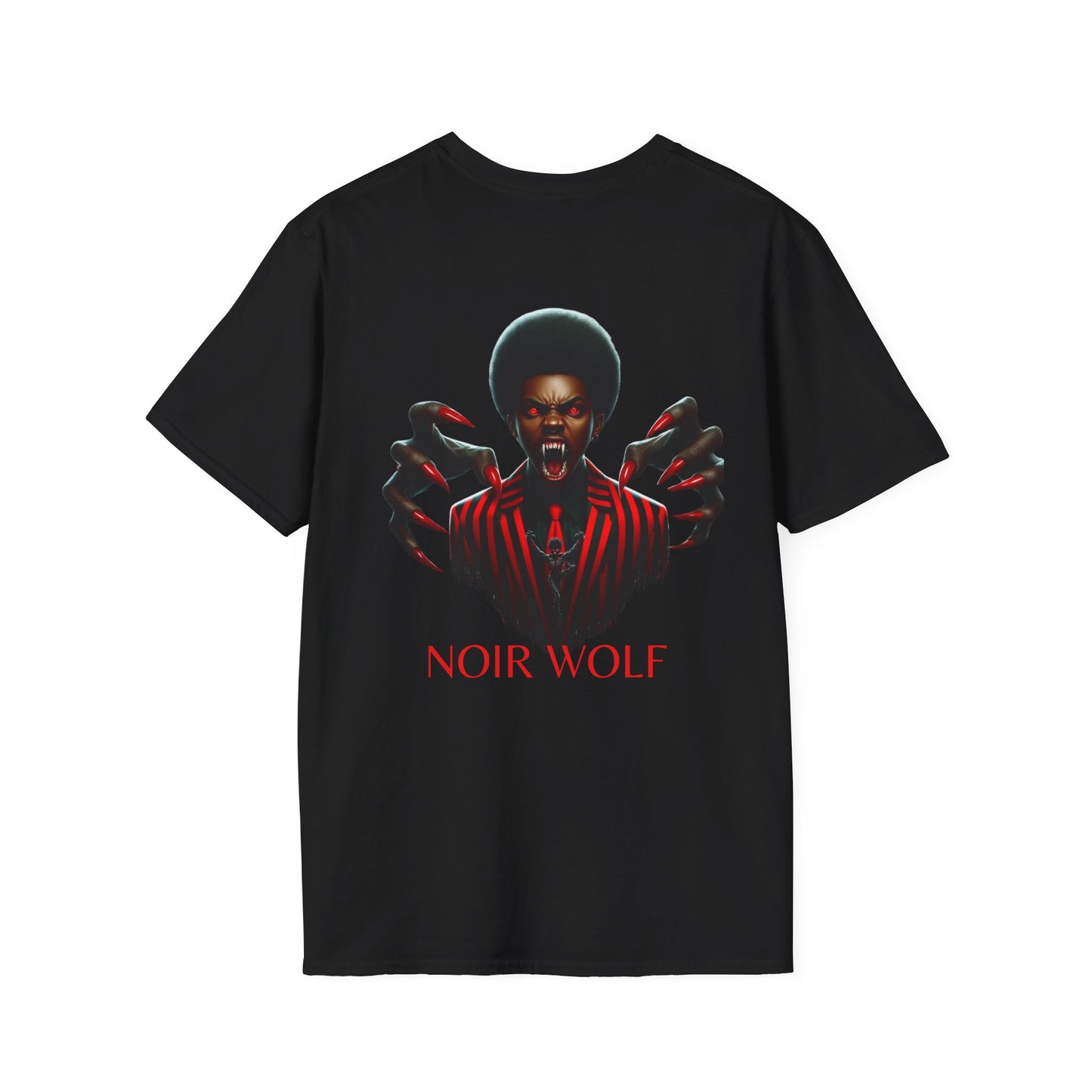 Unisex Softstyle T-Shirt - Bold Noir Graphics with 'Little Boy' & 'Noir Wolf' Designs