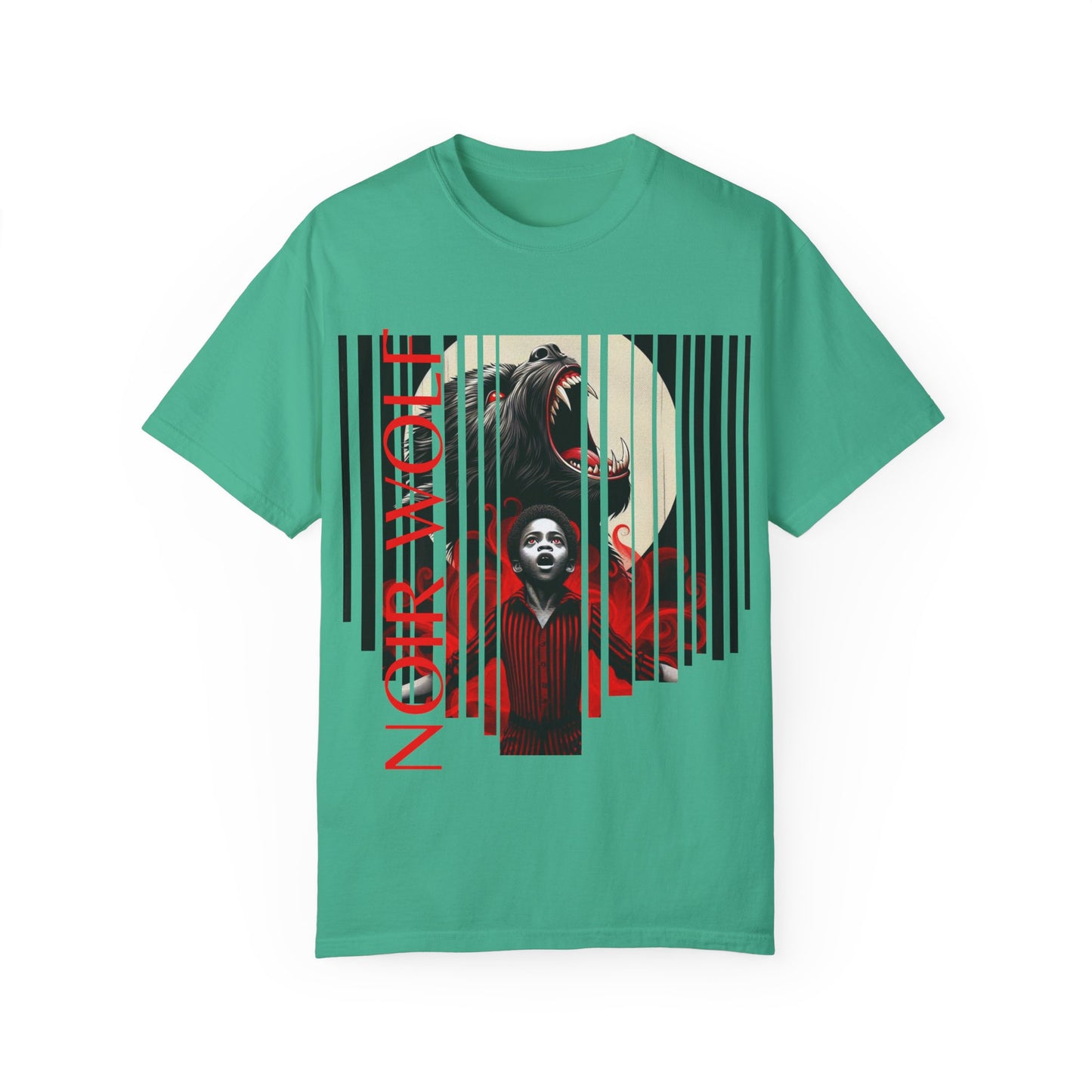 Unisex Garment-Dyed T- Little boy By Noir Wolf