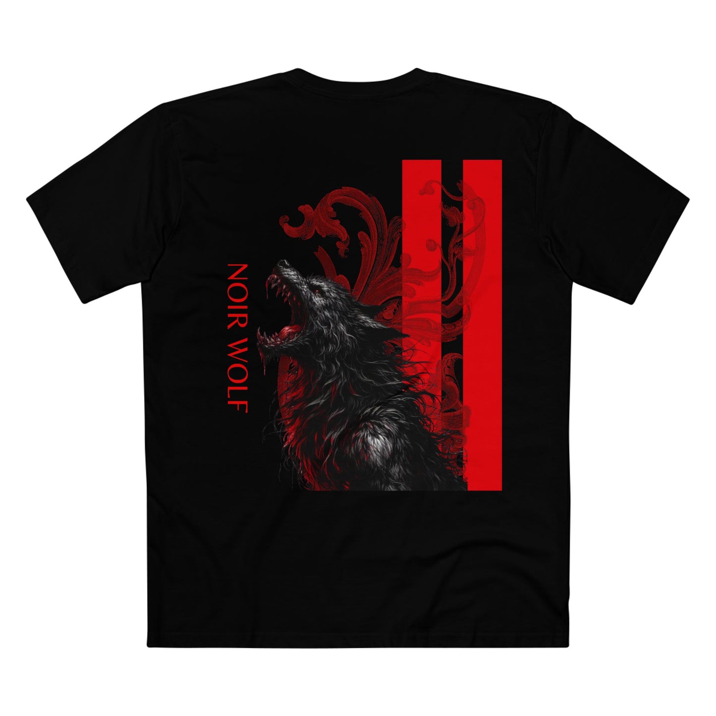 Men's Staple Tee Noir Wolf Little Boy