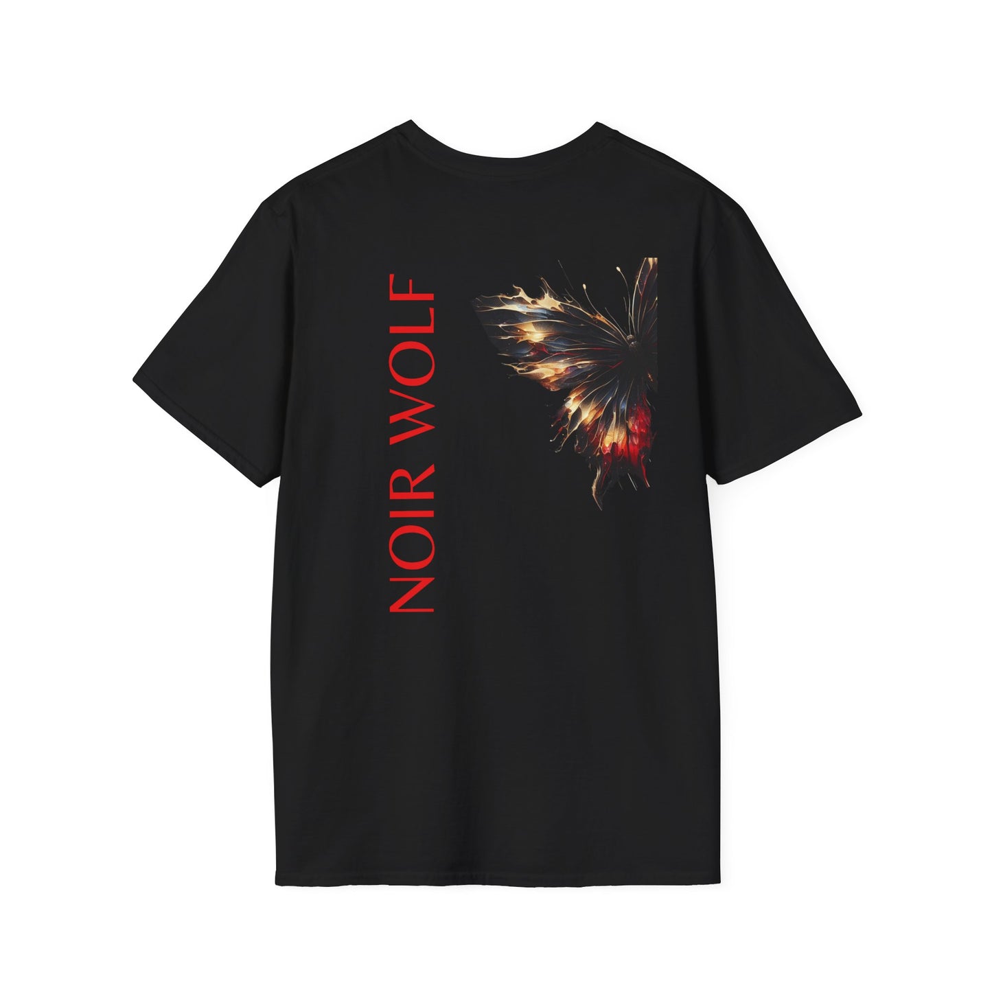 Noir Wolf Graphic T-Shirt - Little Boy Design | Unisex Softstyle Tee