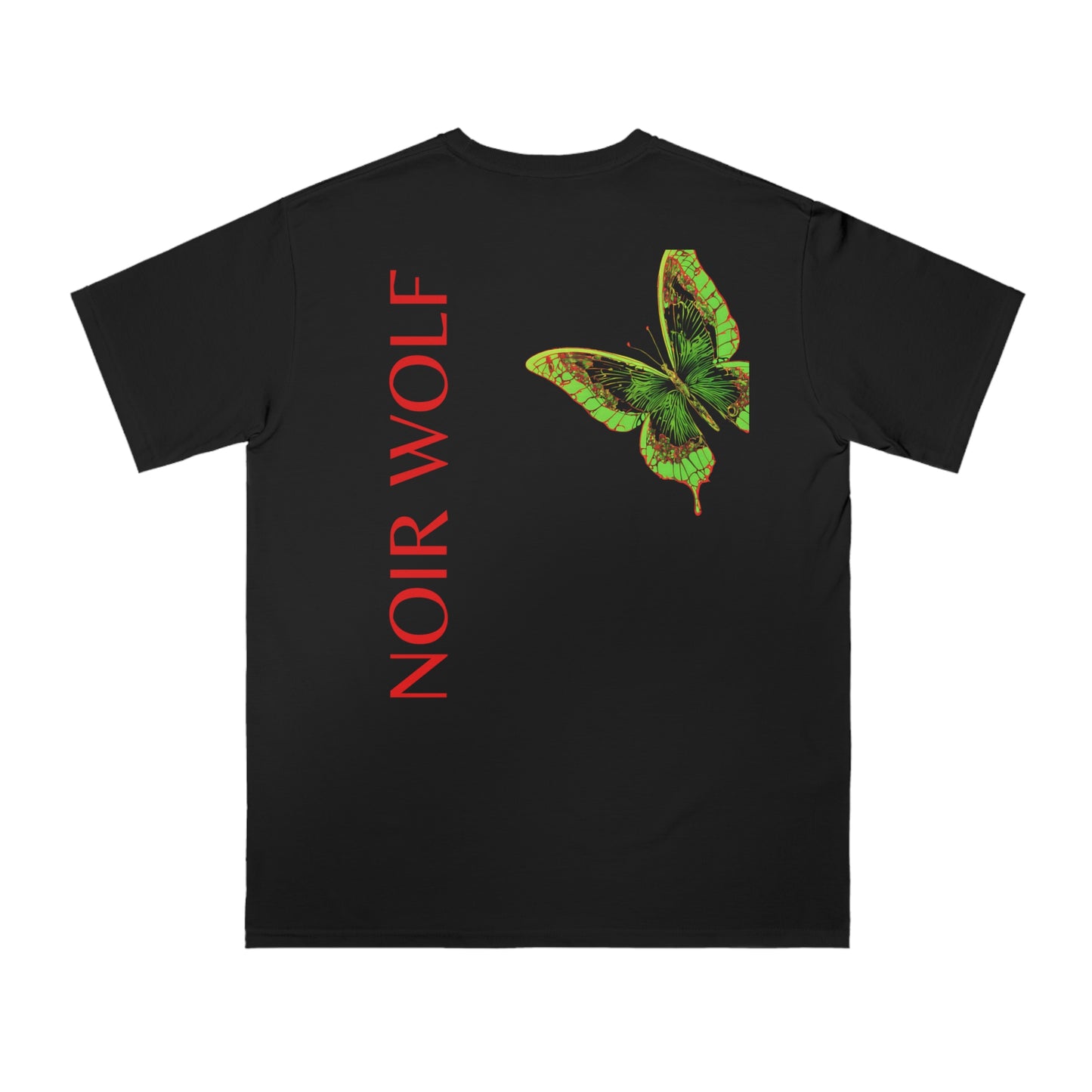 Vintage-Inspired Unisex Organic T-Shirt - Little Boy & Noir Wolf Design