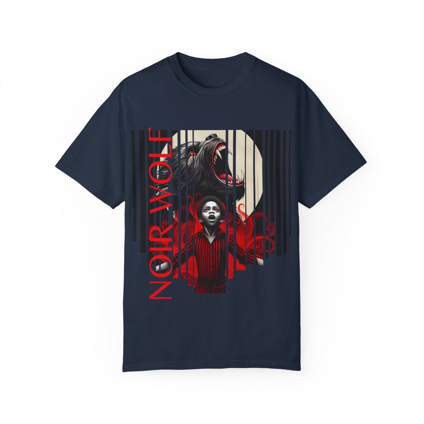 Unisex Garment-Dyed T- Little boy By Noir Wolf