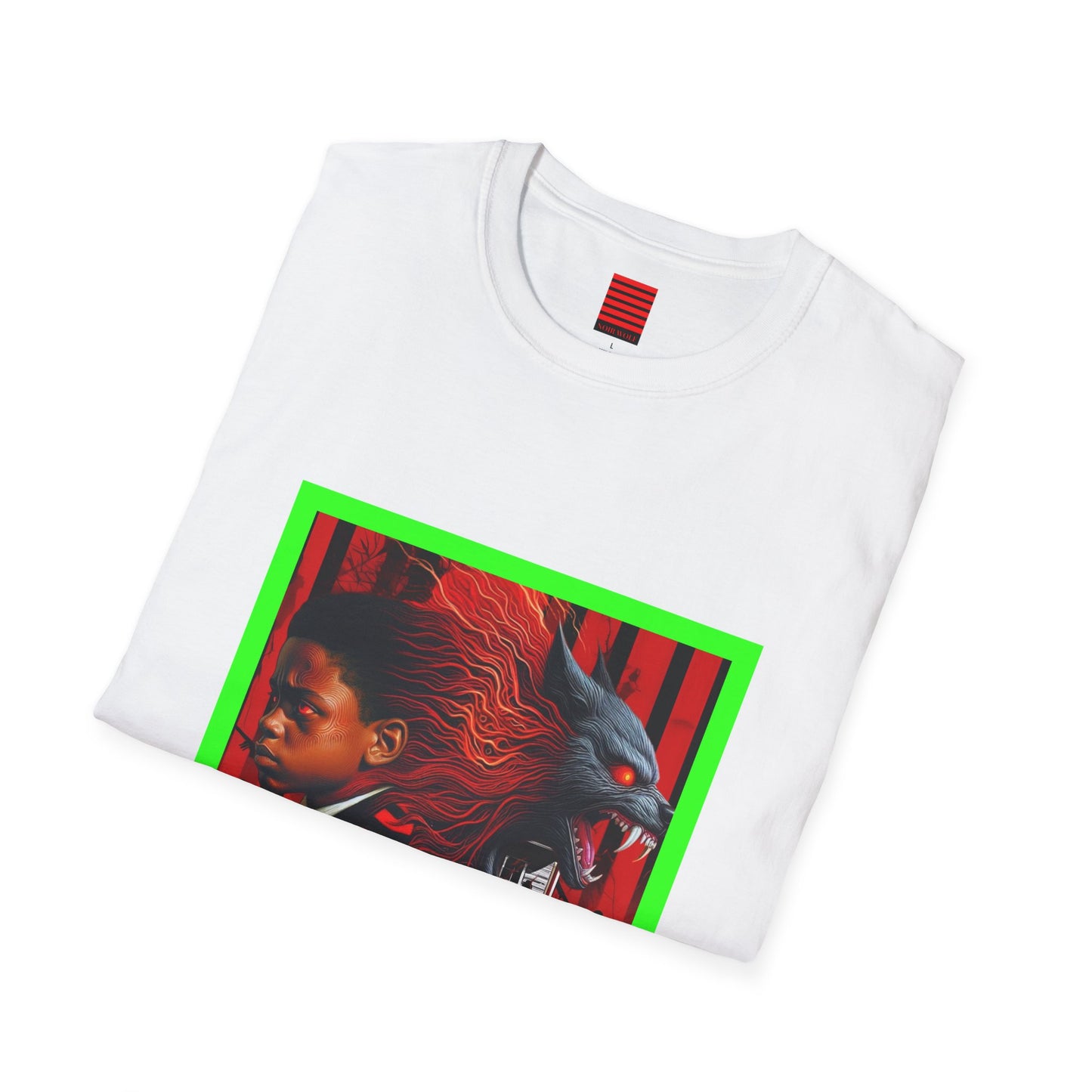 Unisex Softstyle T-Shirt featuring 'Little Boy' Graphic Art
