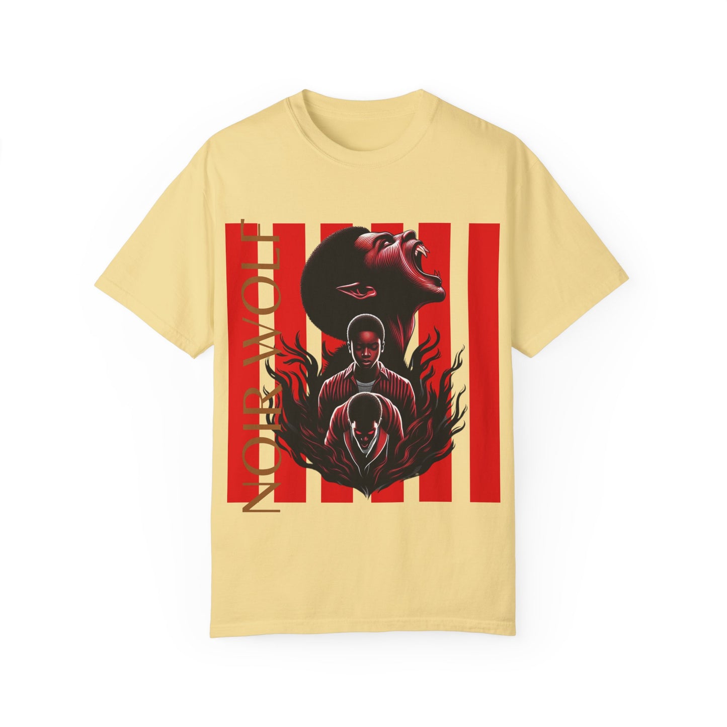Unisex Garment-Dyed T-shirt Little boy By Noir Wolf