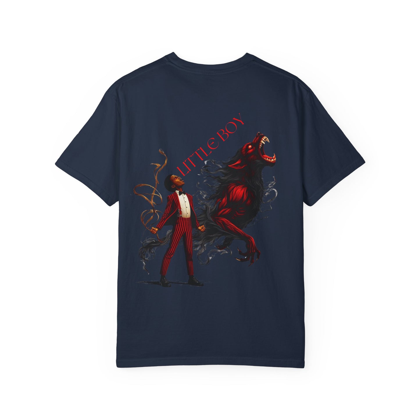 Unisex Garment-Dyed T- Little boy By Noir Wolf