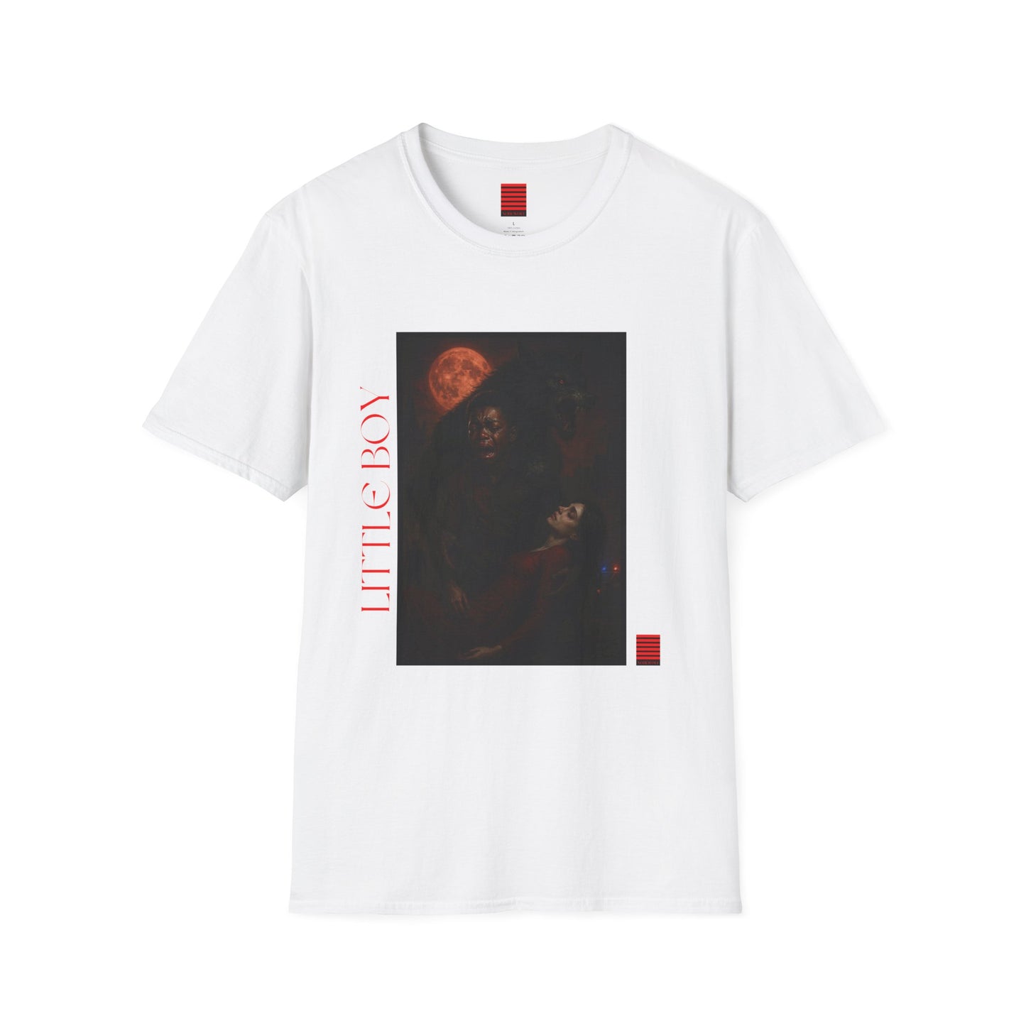 Artistic Unisex T-Shirt - 'Little Boy' & 'Noir Wolf' Design