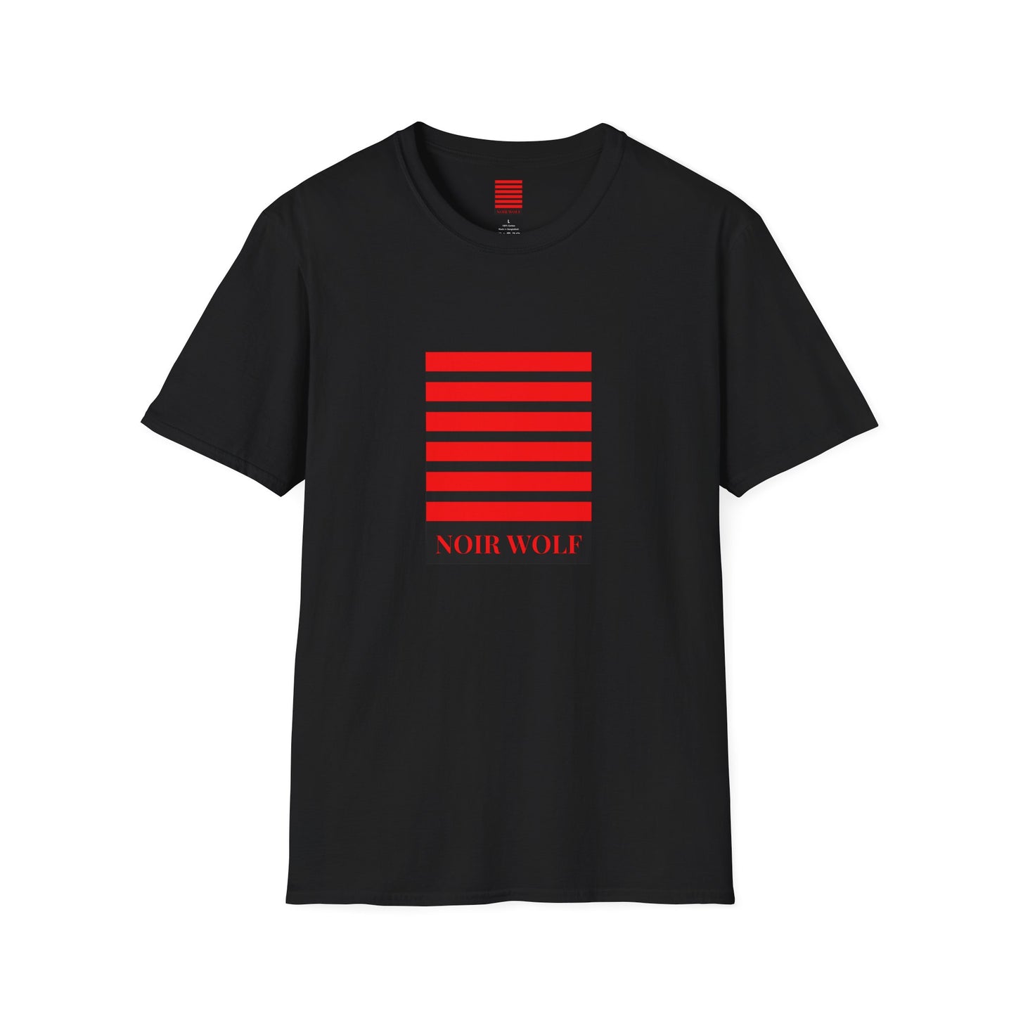 Unisex Softstyle T-Shirt - Noir Wolf Graphic Tee | Edgy Streetwear Fashion
