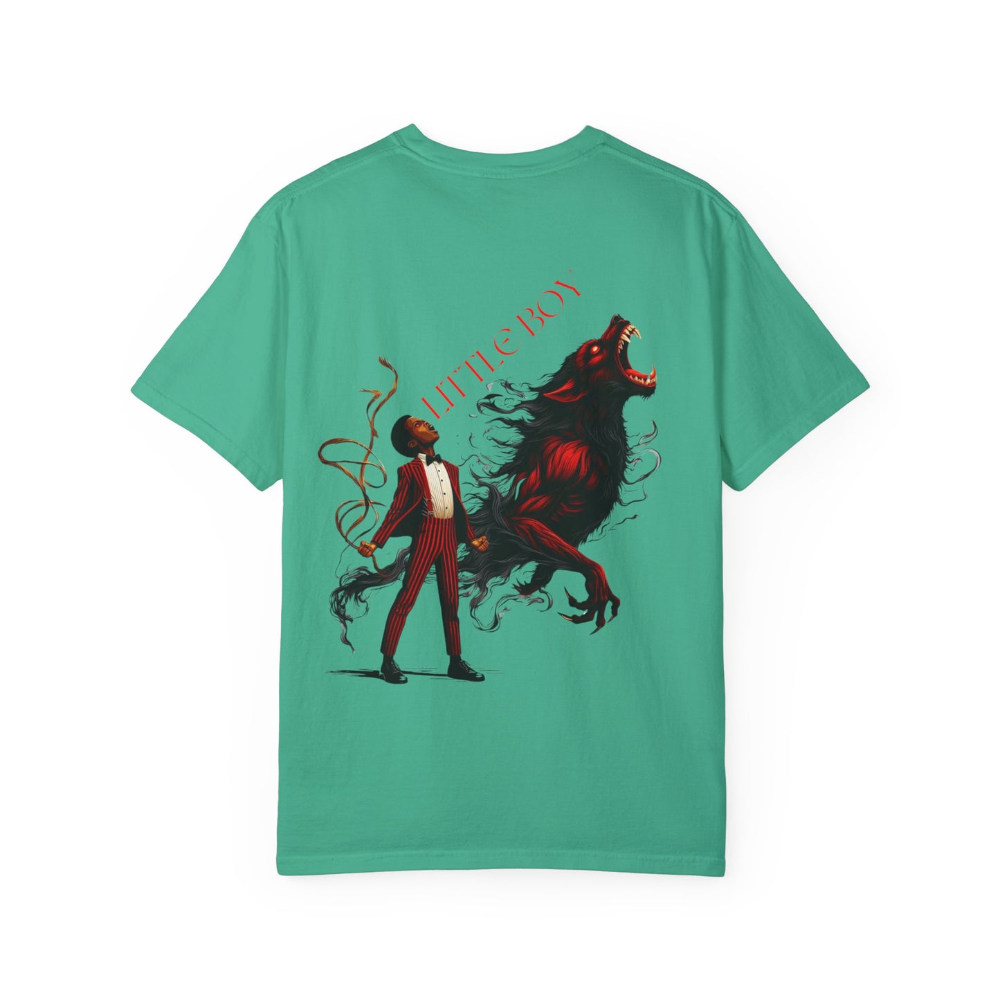 Unisex Garment-Dyed T- Little boy By Noir Wolf