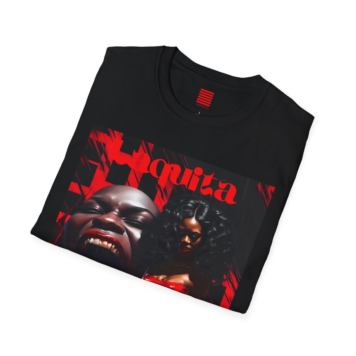 Unisex Softstyle T-Shirt - Bold Noir Graphics with 'Little Boy' & 'Noir Wolf' Designs