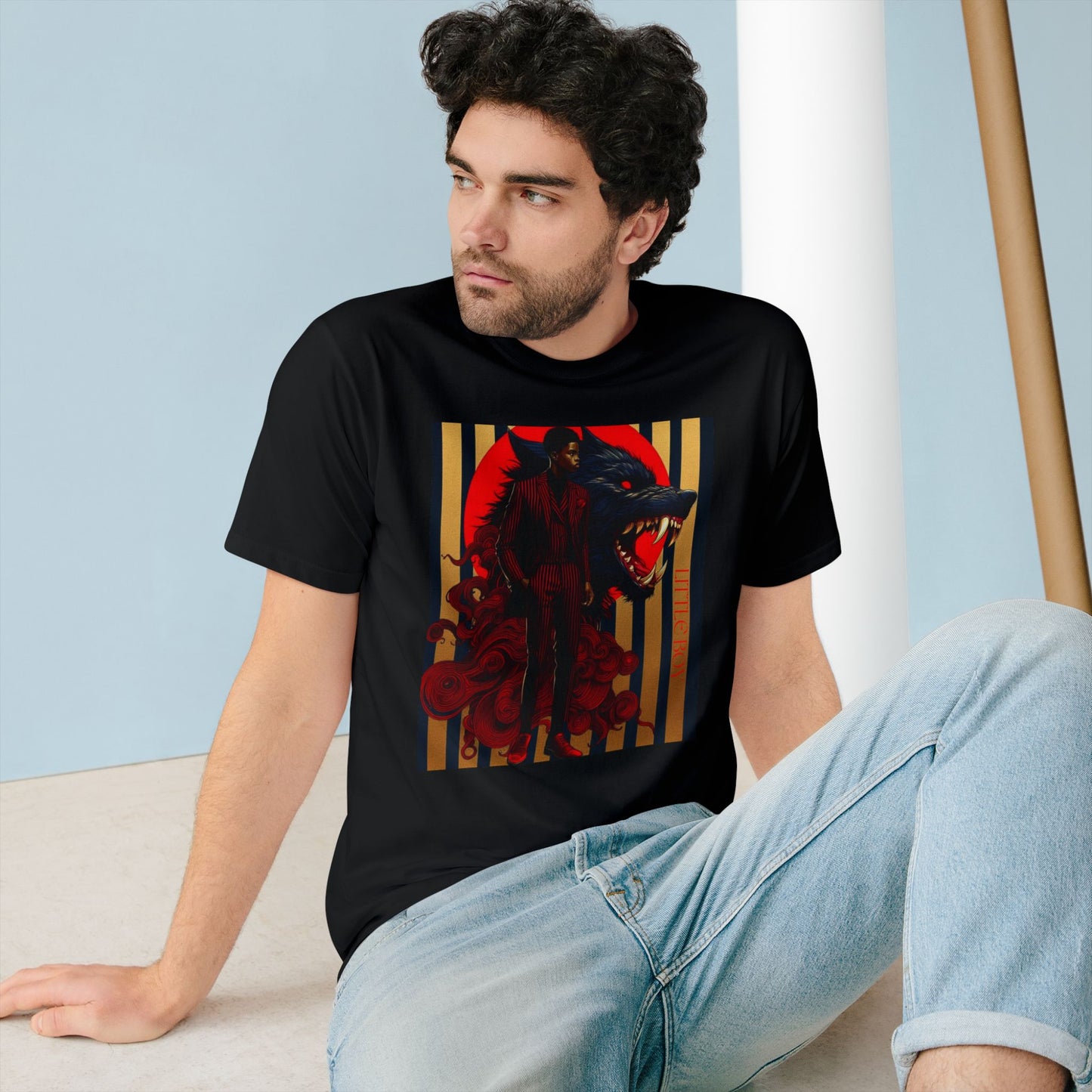 Organic Staple T-shir tLITTLE BOY BY NOIR WOLF