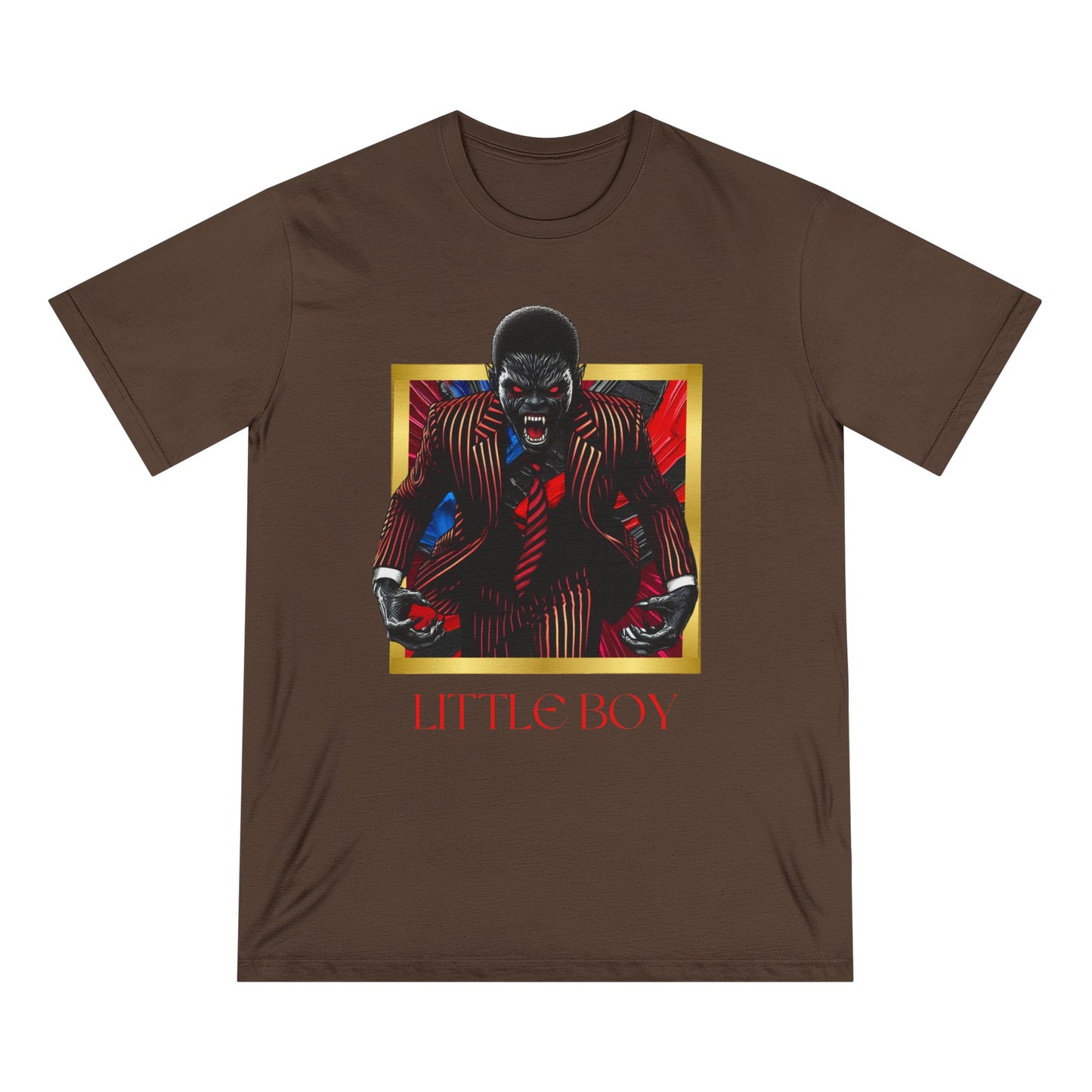 Bold Graphic Organic T-Shirt - 'Little Boy' & 'Noir Wolf' Designs for Urban Style