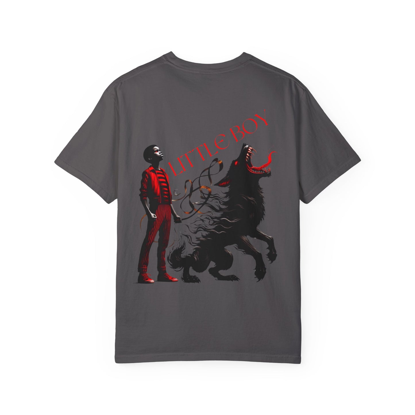 Unisex Garment-Dyed T-shirt Little boy By Noir Wolf