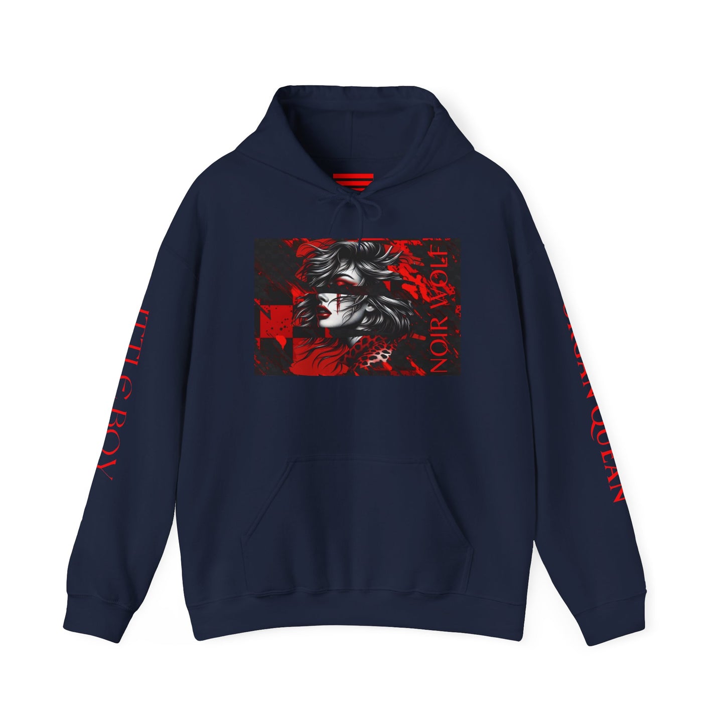 Unisex Heavy Blend™ Hooded Sweatshirt Little Boy by Noir Wolf