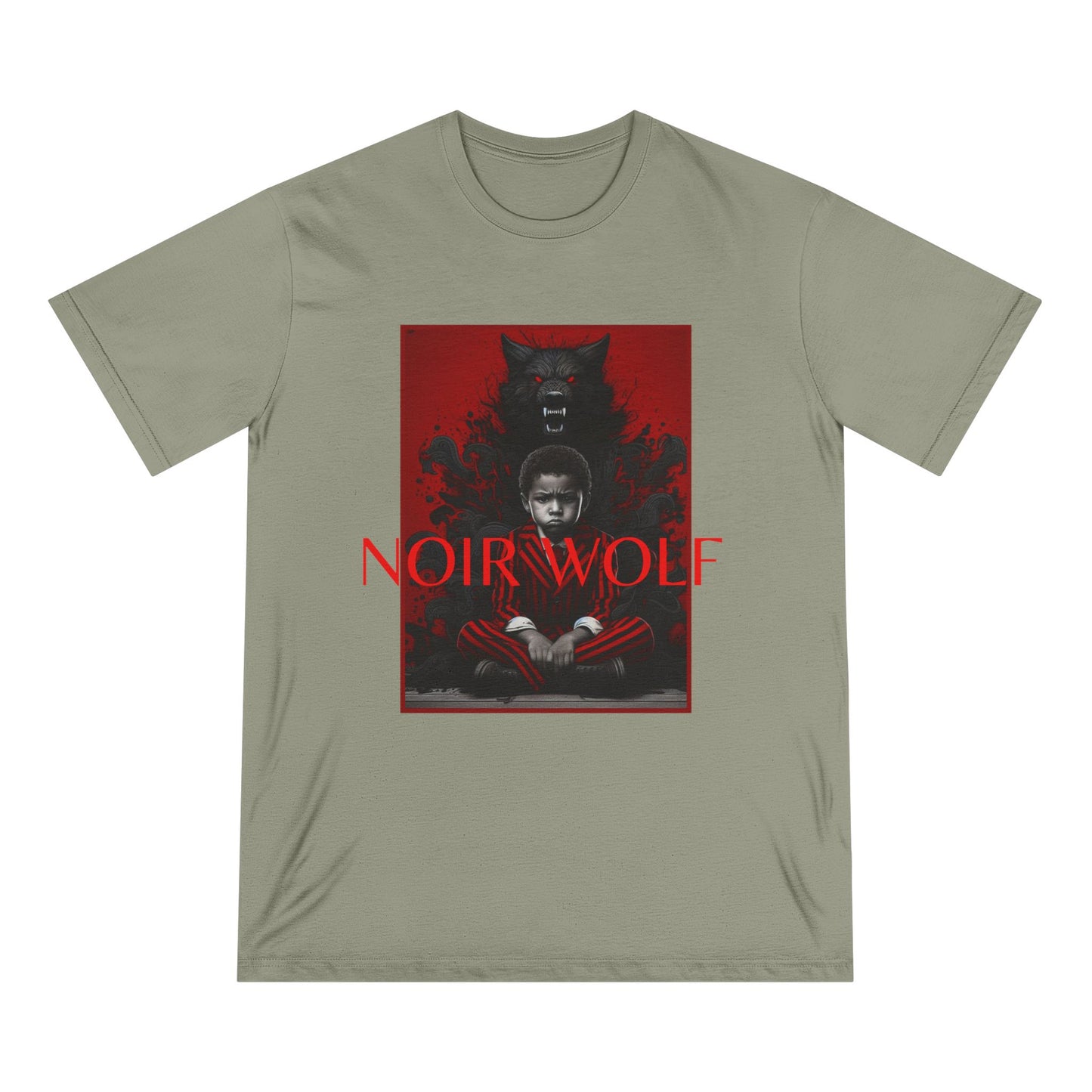 Organic Staple T-shirt Little Boy by Noir Wolf