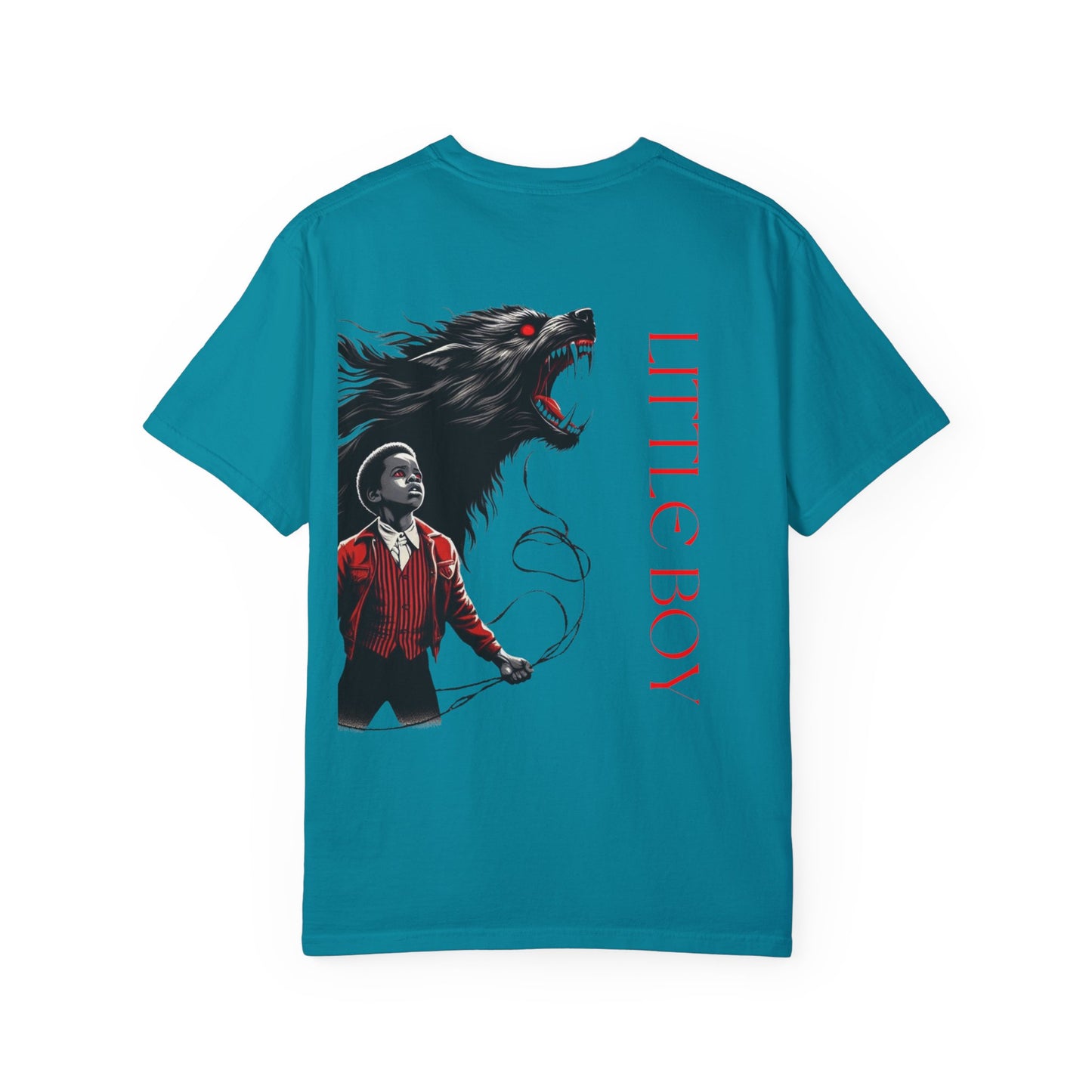 Unisex Garment-Dyed T-shirt Little boy By Noir Wolf