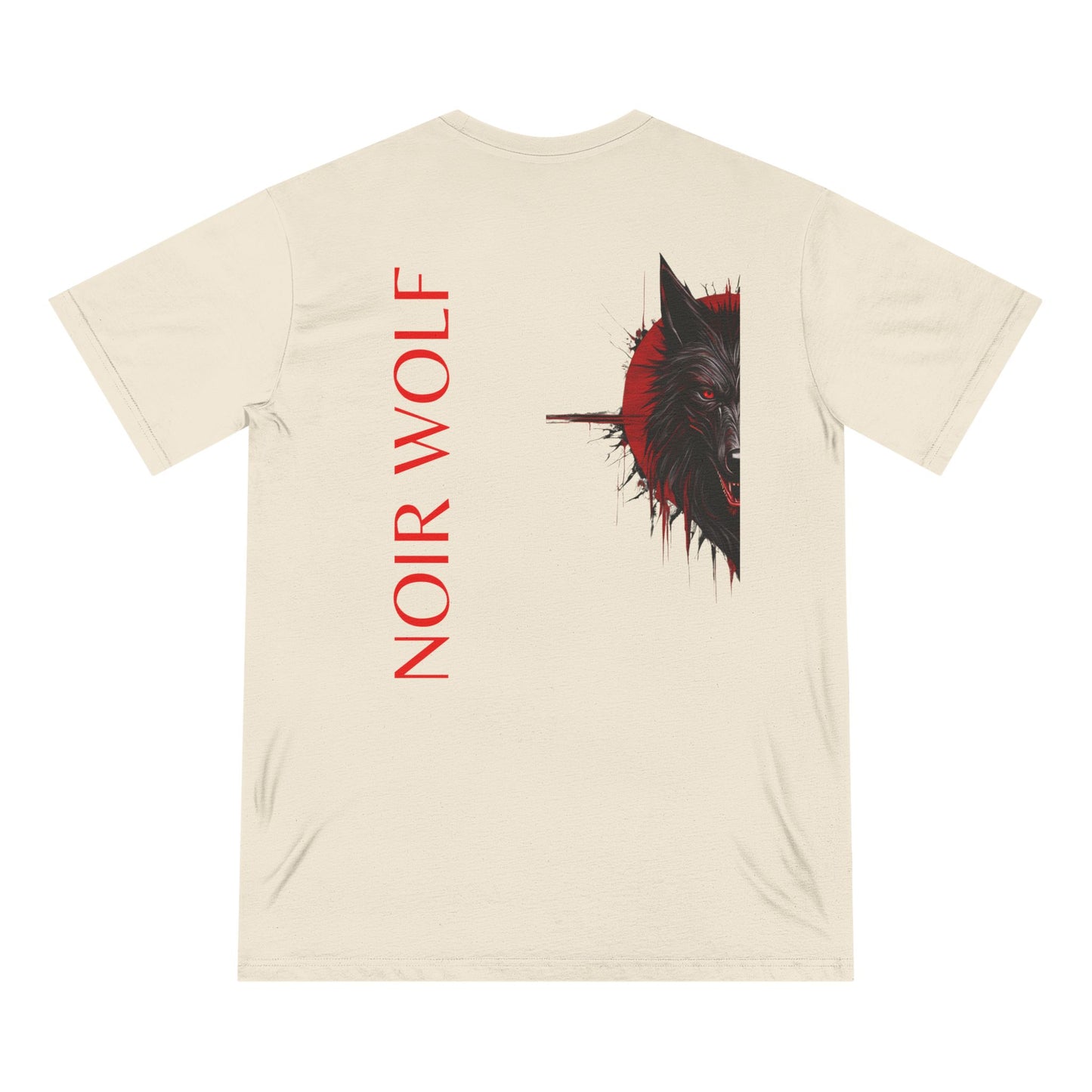 Unisex Organic Staple T-Shirt - 'Noir Wolf' Graphic Art Tee