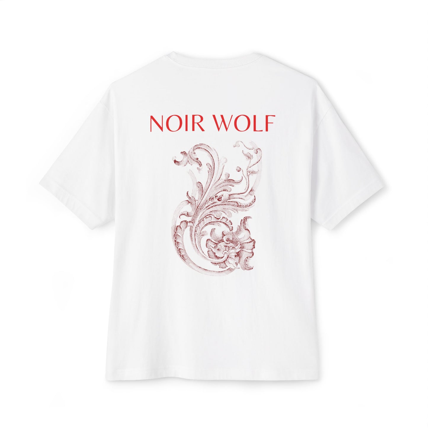 Unisex Oversized Boxy Tee Noir Wolf De opulence