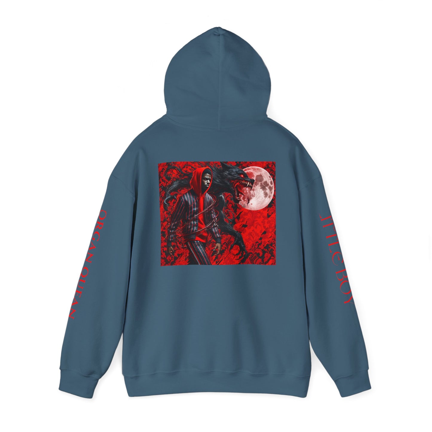 Unisex Heavy Blend™ Hooded Sweatshirt Little Boy by Noir Wolf