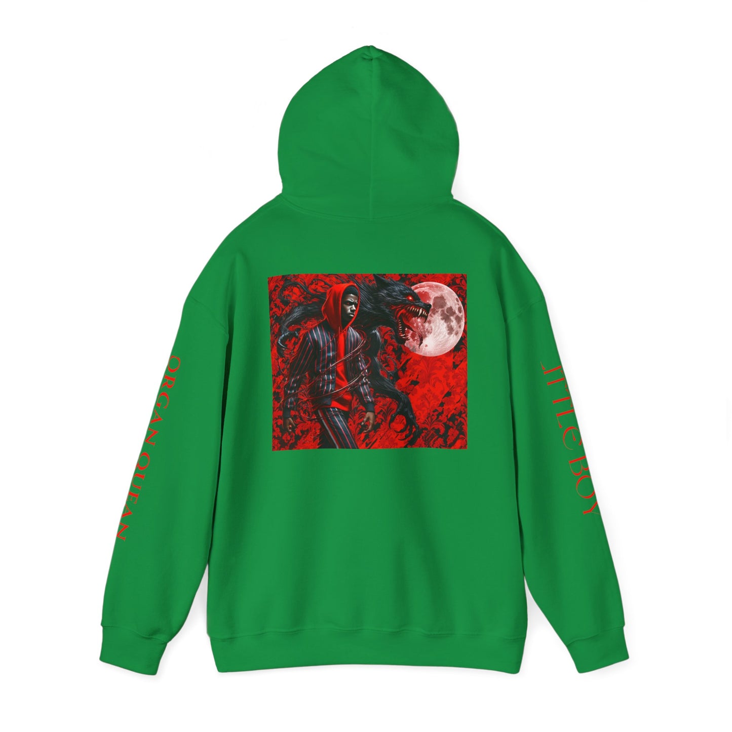 Unisex Heavy Blend™ Hooded Sweatshirt Little Boy by Noir Wolf