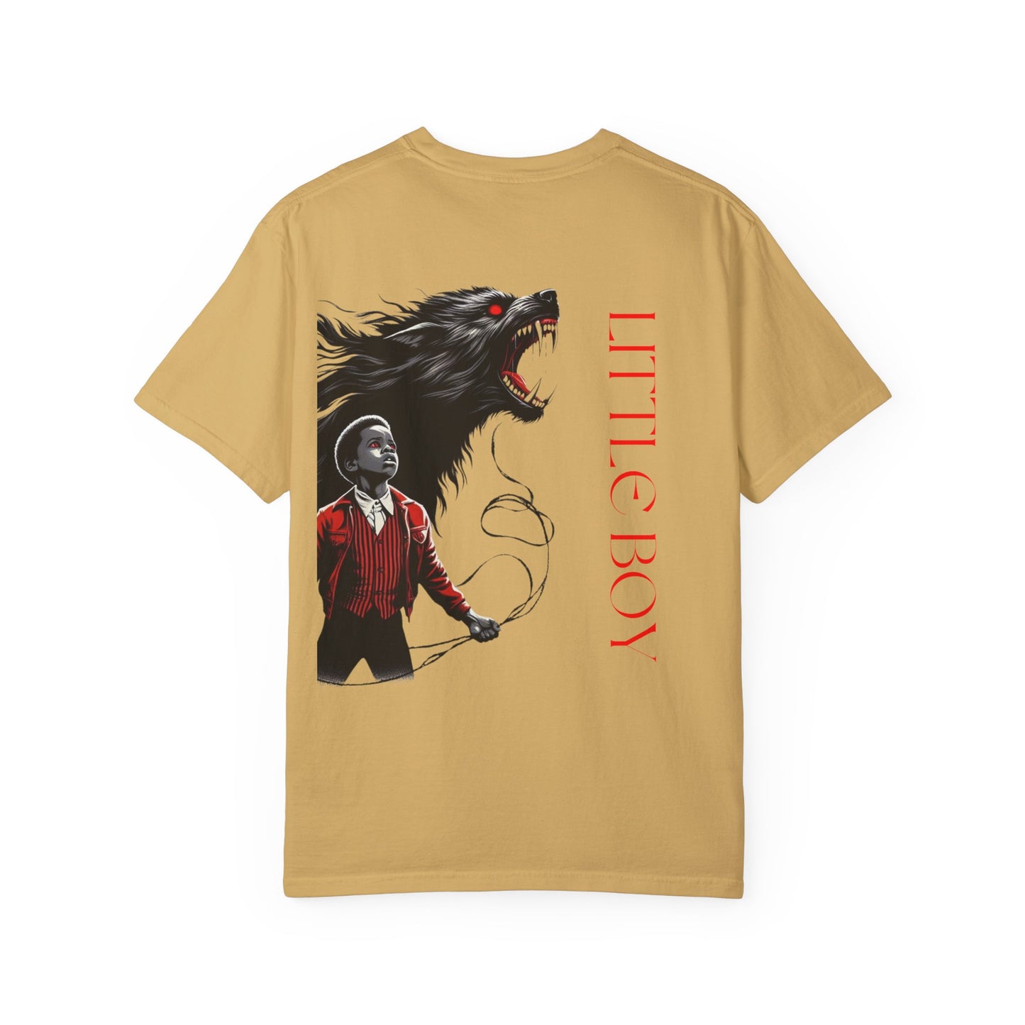 Unisex Garment-Dyed T-shirt Little boy By Noir Wolf