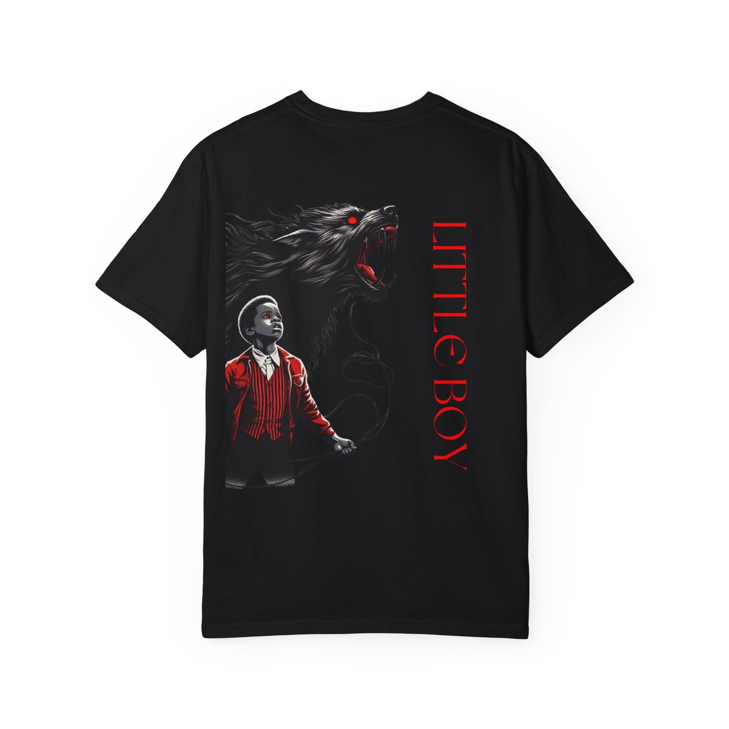 Unisex Garment-Dyed T-shirt Little boy By Noir Wolf