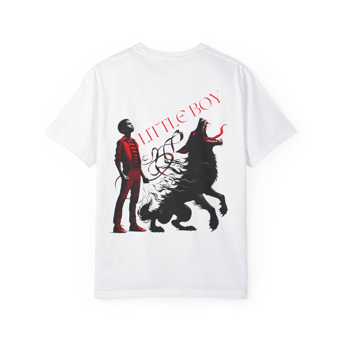 Unisex Garment-Dyed T-shirt Little boy By Noir Wolf