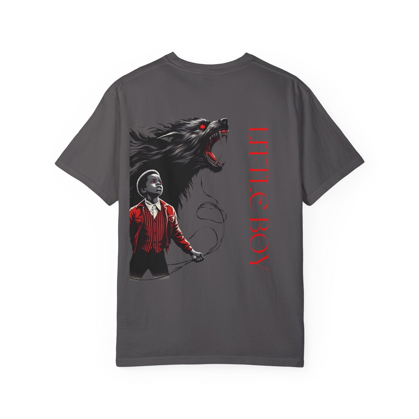 Unisex Garment-Dyed T-shirt Little boy By Noir Wolf