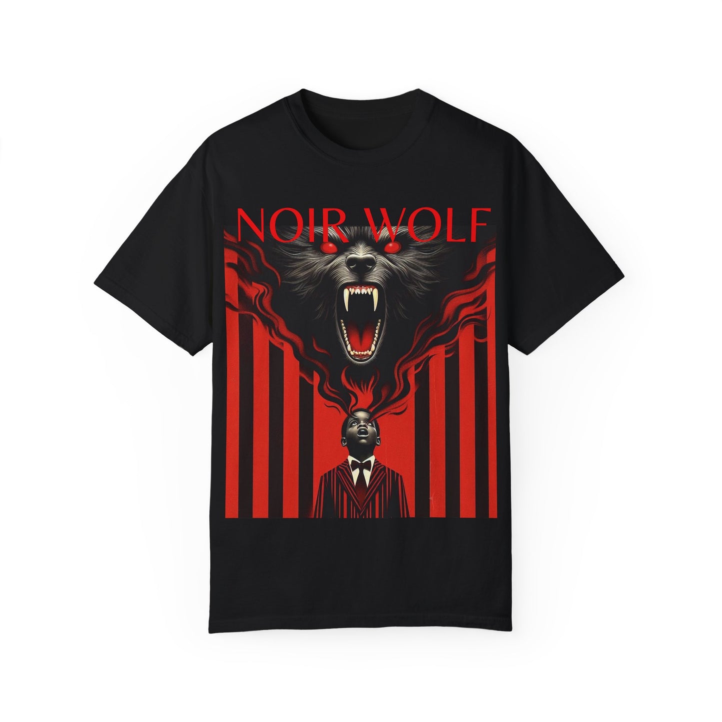 Unisex Garment-Dyed T-shirt   Little boy By Noir Wolf