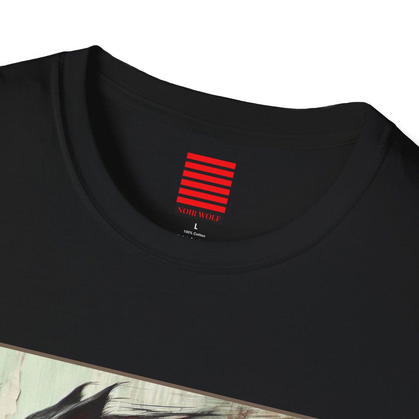 T-Shirt with NOir Wolf Little Boy Design