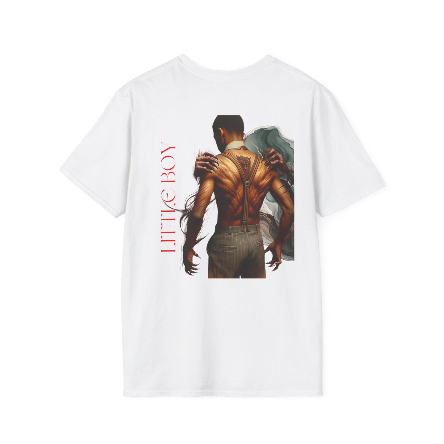 Noir Boy Unisex Softstyle T-Shirt | Artistic Graphic Tee, Casual Wear, Gift for Art Lovers, Statement T-Shirt