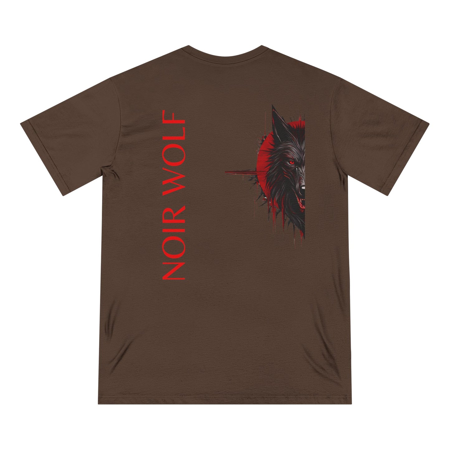 Unisex Organic Staple T-Shirt - 'Noir Wolf' Graphic Art Tee