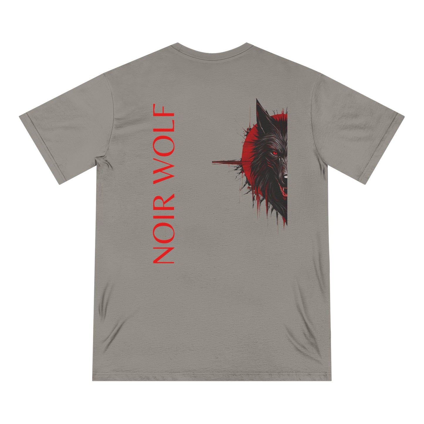 Unisex Organic Staple T-Shirt - 'Noir Wolf' Graphic Art Tee