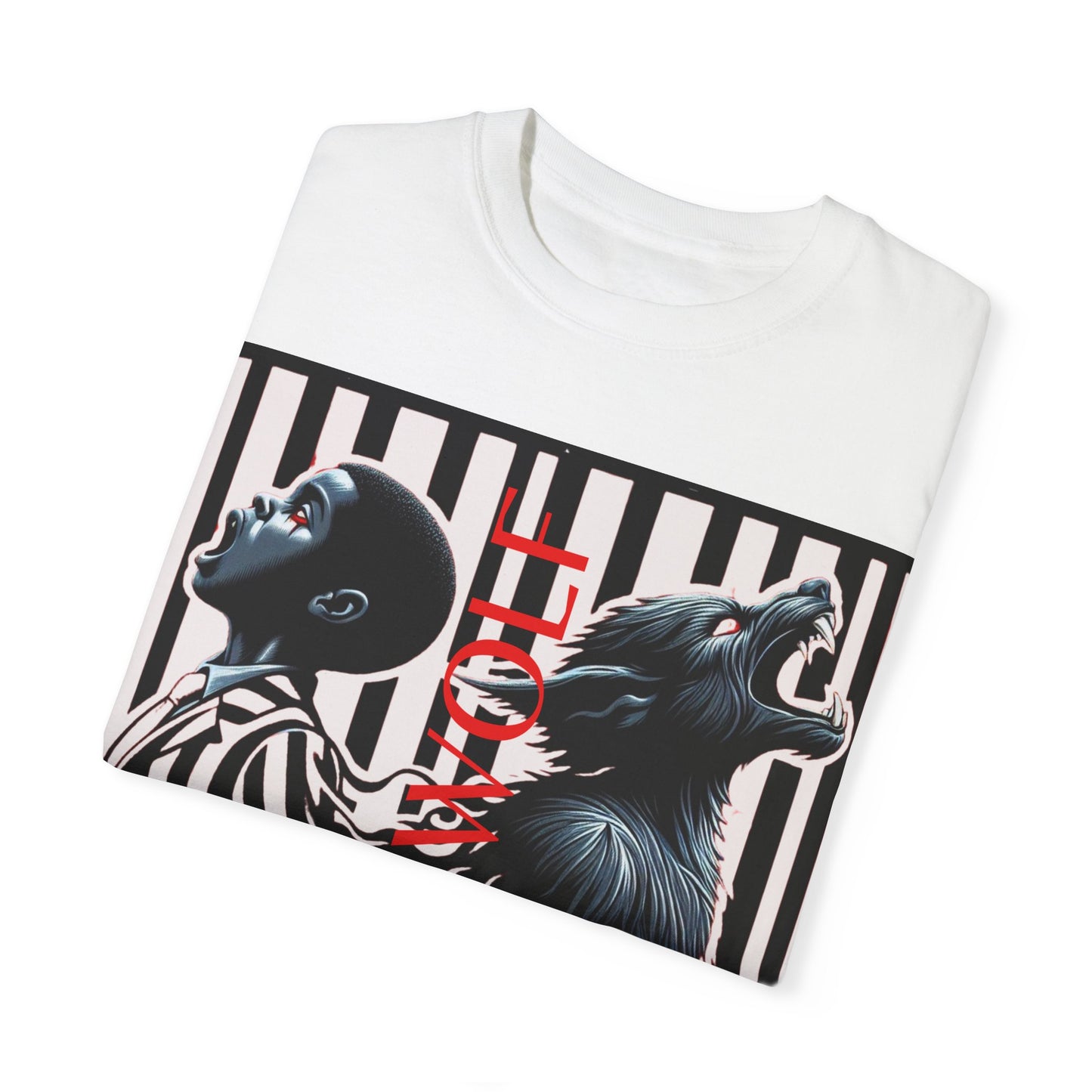 Unisex Garment-Dyed T-shirt Little boy By Noir Wolf