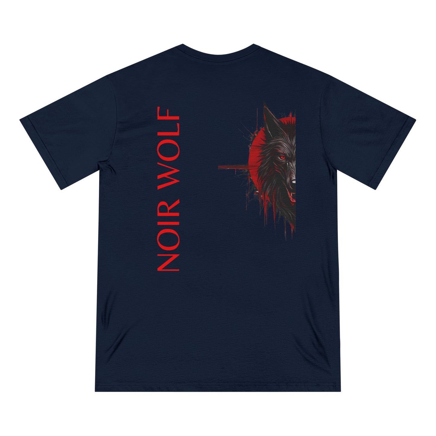 Unisex Organic Staple T-Shirt - 'Noir Wolf' Graphic Art Tee