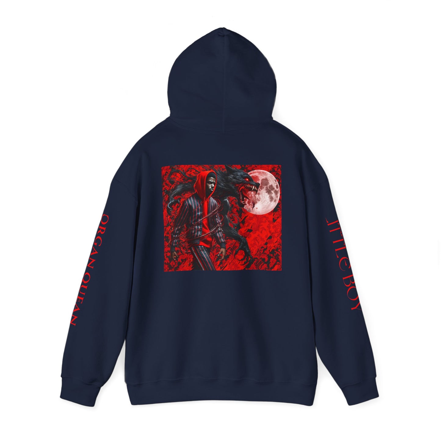 Unisex Heavy Blend™ Hooded Sweatshirt Little Boy by Noir Wolf