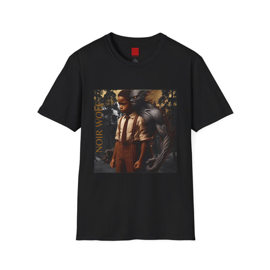 Noir Boy Unisex Softstyle T-Shirt | Artistic Graphic Tee, Casual Wear, Gift for Art Lovers, Statement T-Shirt