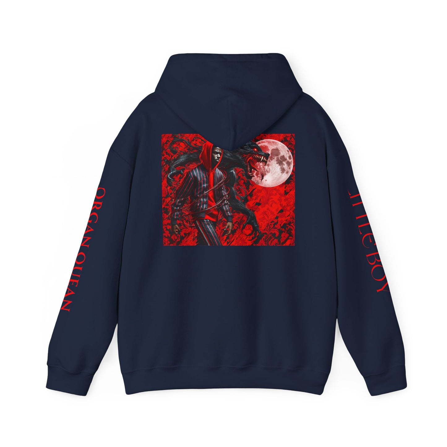 Unisex Heavy Blend™ Hooded Sweatshirt Little Boy by Noir Wolf