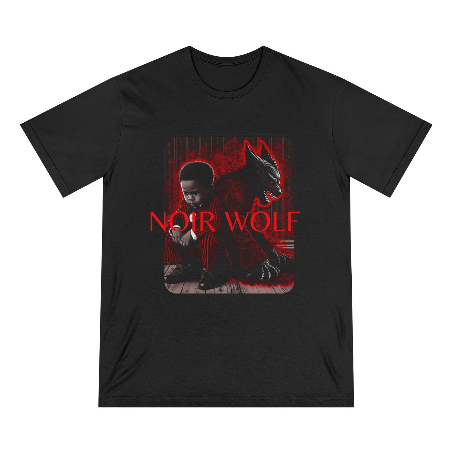 Organic Staple T-shirt Little Boy by Noir Wolf