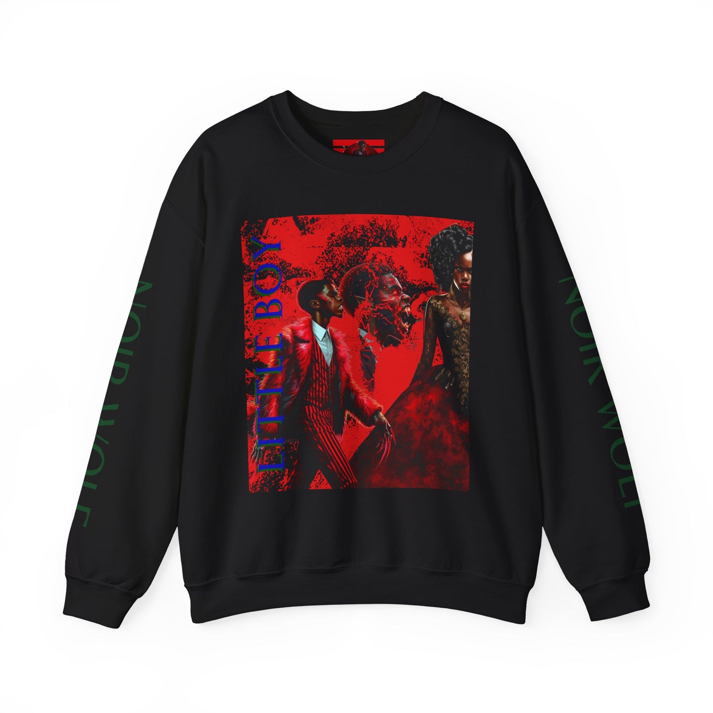 Unisex Heavy Blend™ Crewneck Sweatshirt LITTLE BOY BY NOIR WOLF