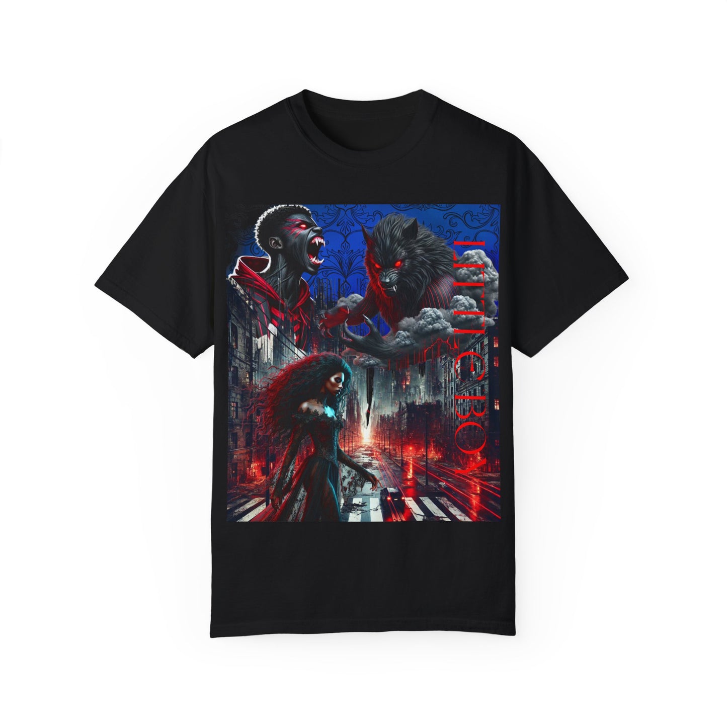 Unisex Garment-Dyed T-shirt LITTLE BOY by NOIR WOLF