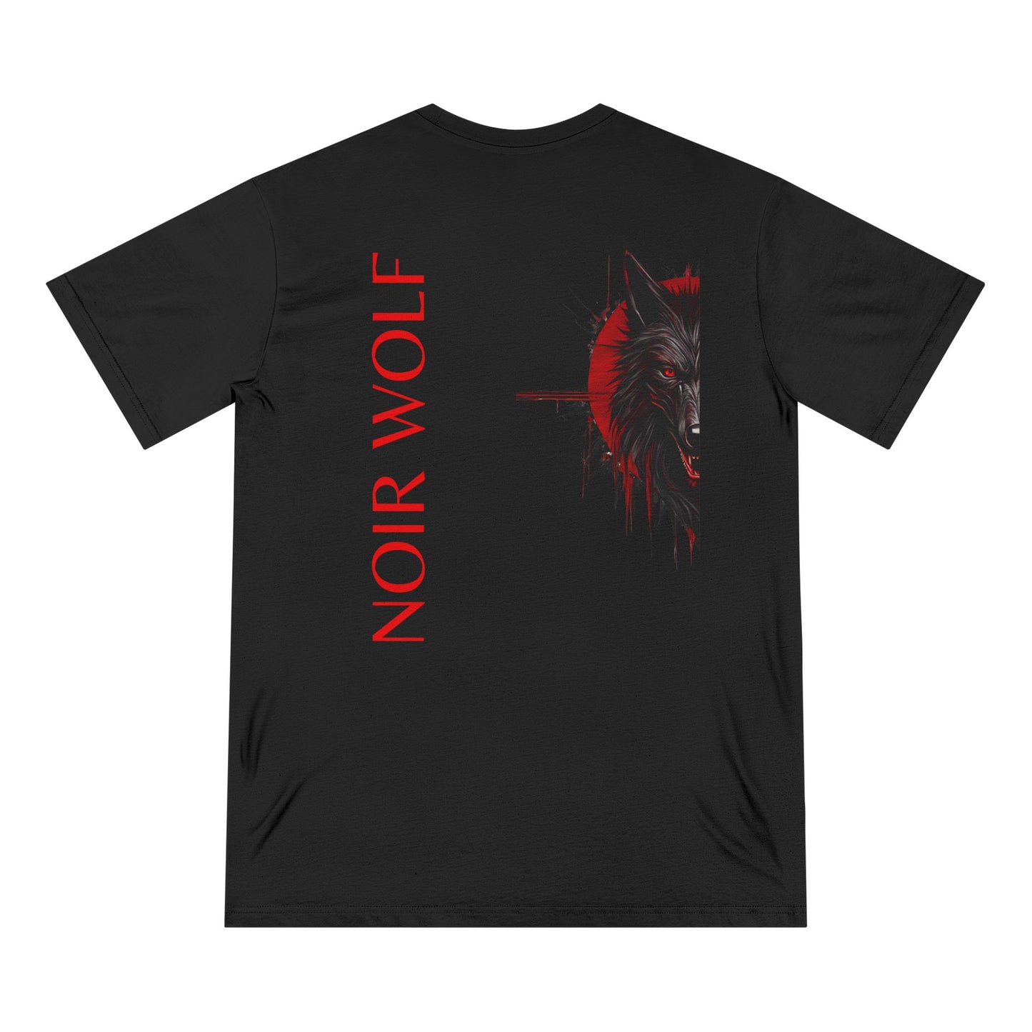 Unisex Organic Staple T-Shirt - 'Noir Wolf' Graphic Art Tee